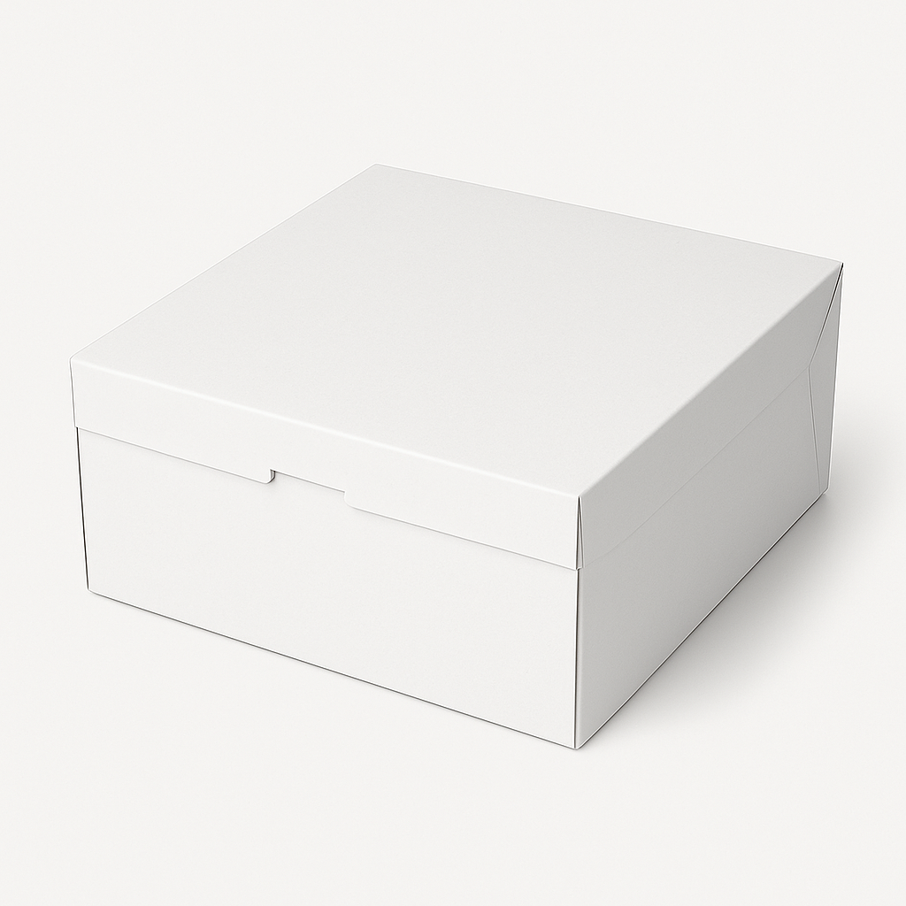 10x10x4 Inch Cake Box White