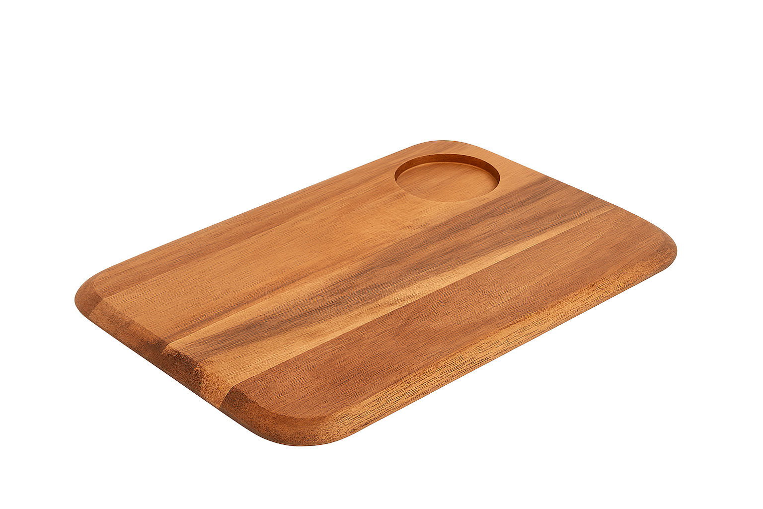 Olympia Rounded Acacia Wooden Serving Board