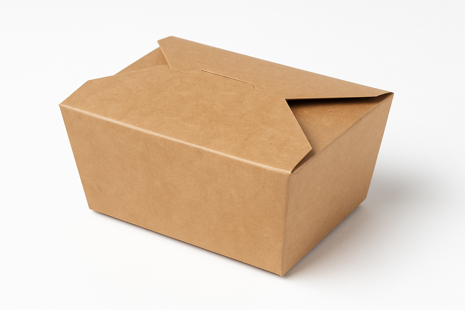 Compostable Paperboard Food Box Size #5 Kraft