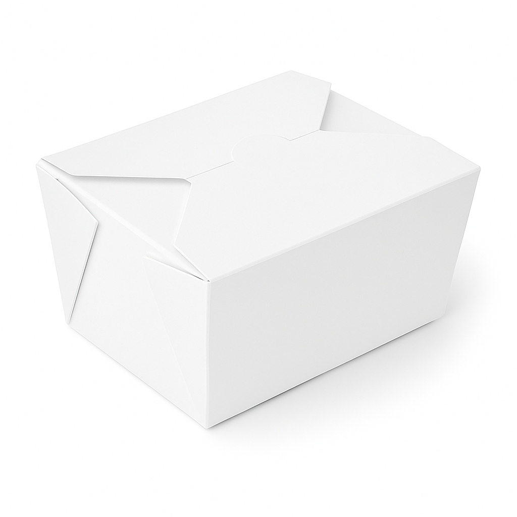 Disposable Paperboard Food Boxes #3 White