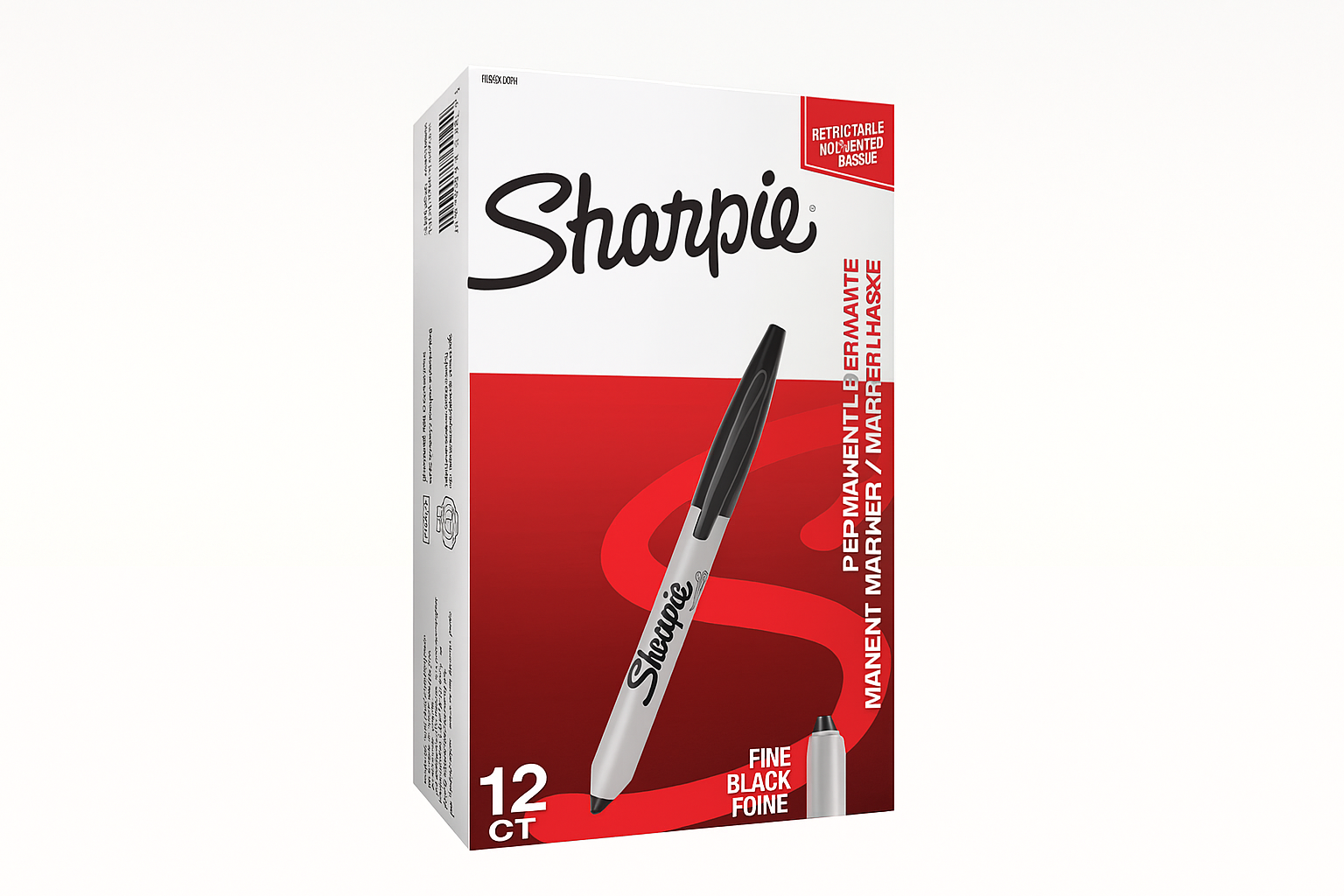 Sharpie Retractable Marker Fine Black