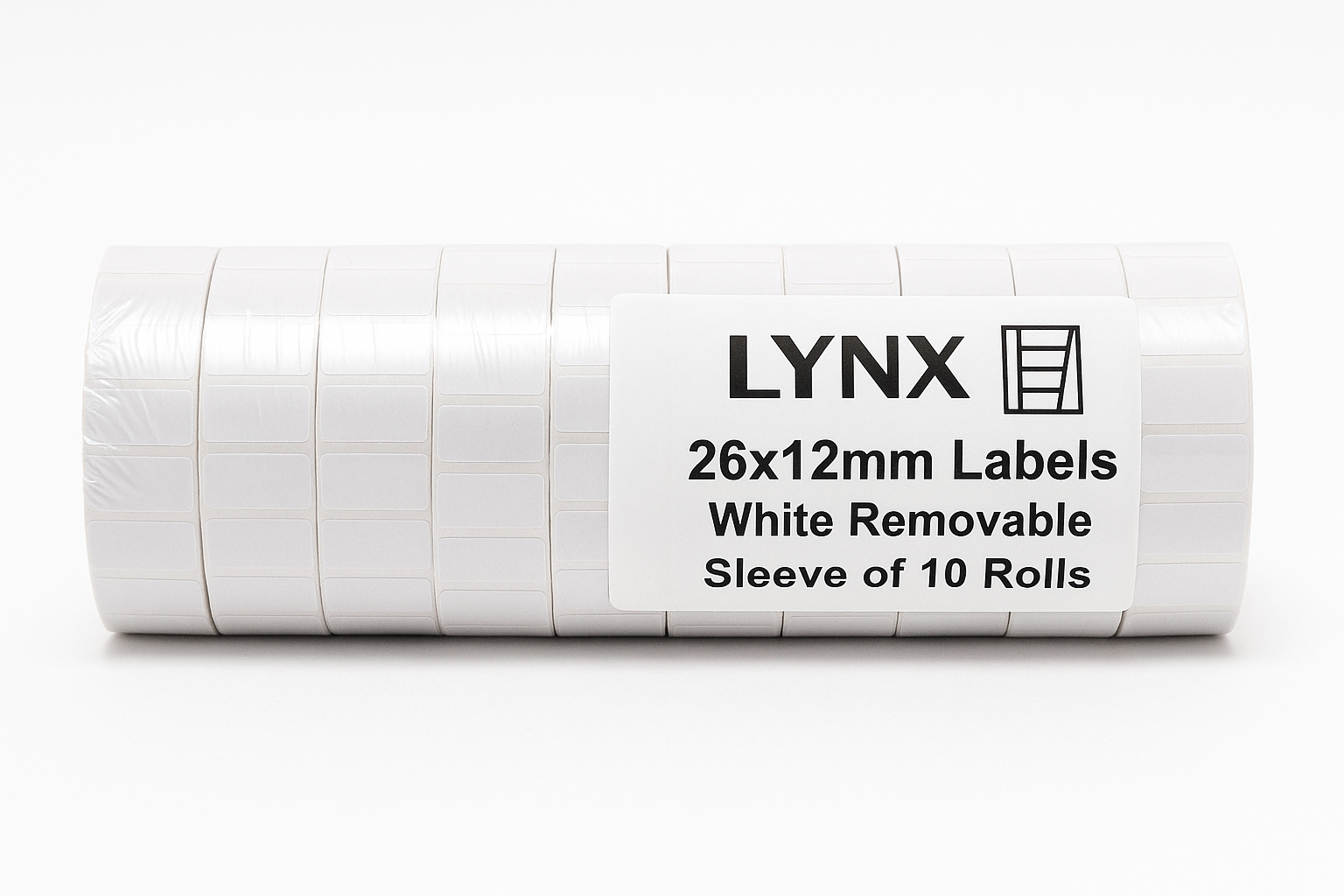 LYNX CT4 26x12mm Labels White Removable