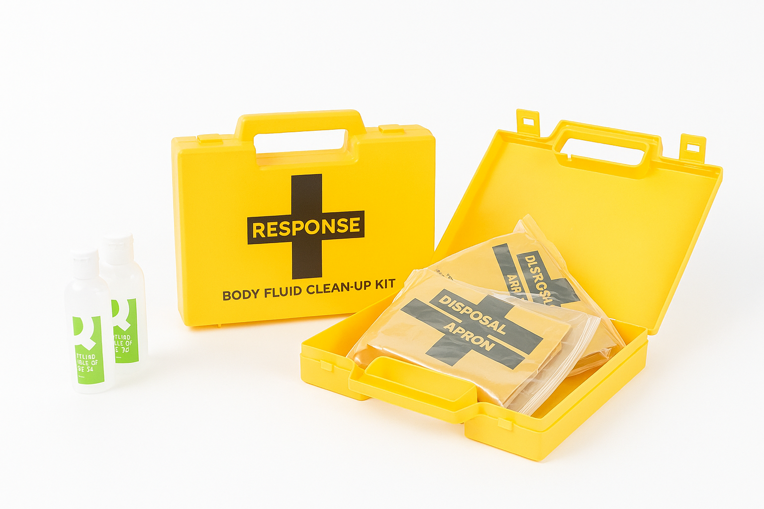 Body Fluid Clean Up Kit 2 Application