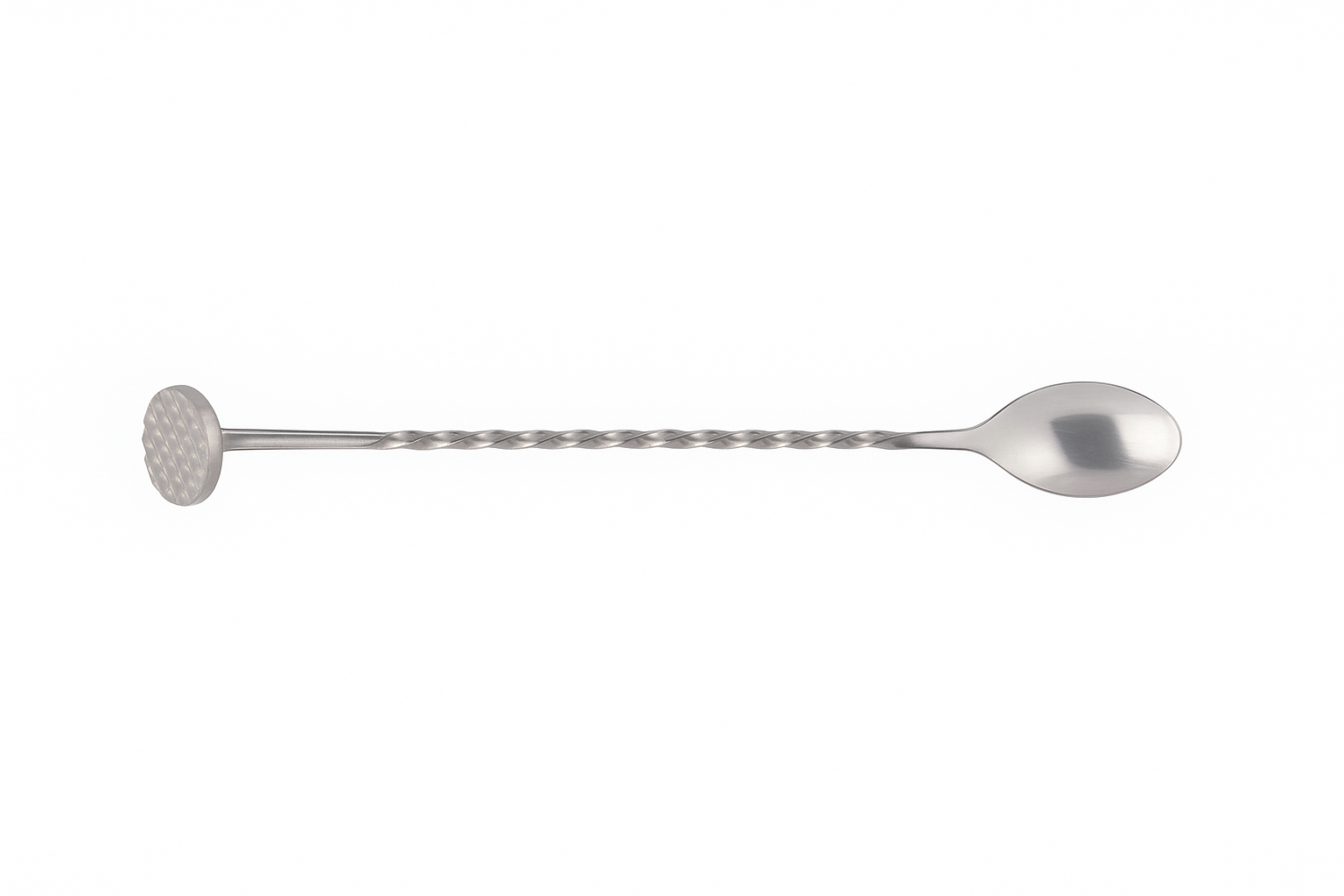 Cocktail Bar Spoon with Masher Stainless Steel 28cm