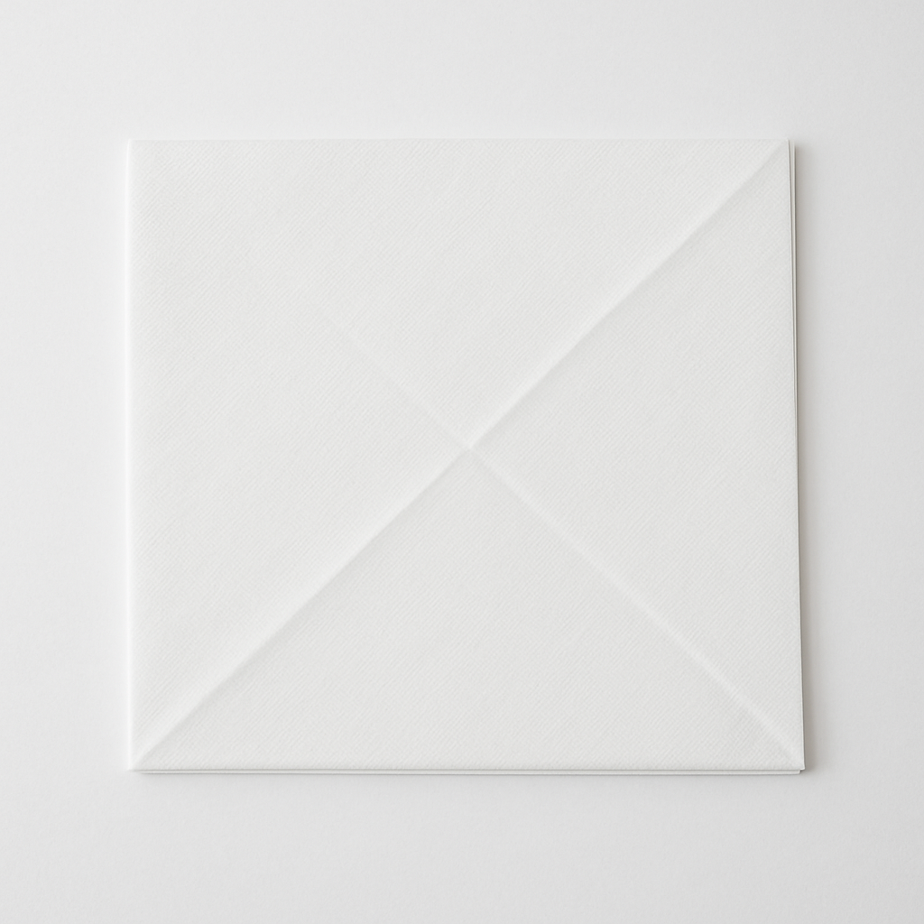 Paper Table Cover 90 x 90cm White - Folded