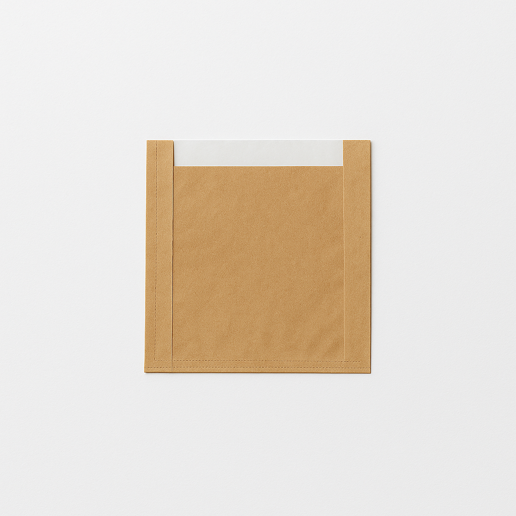 250x250mm Compostable Film Fronted Bags Kraft