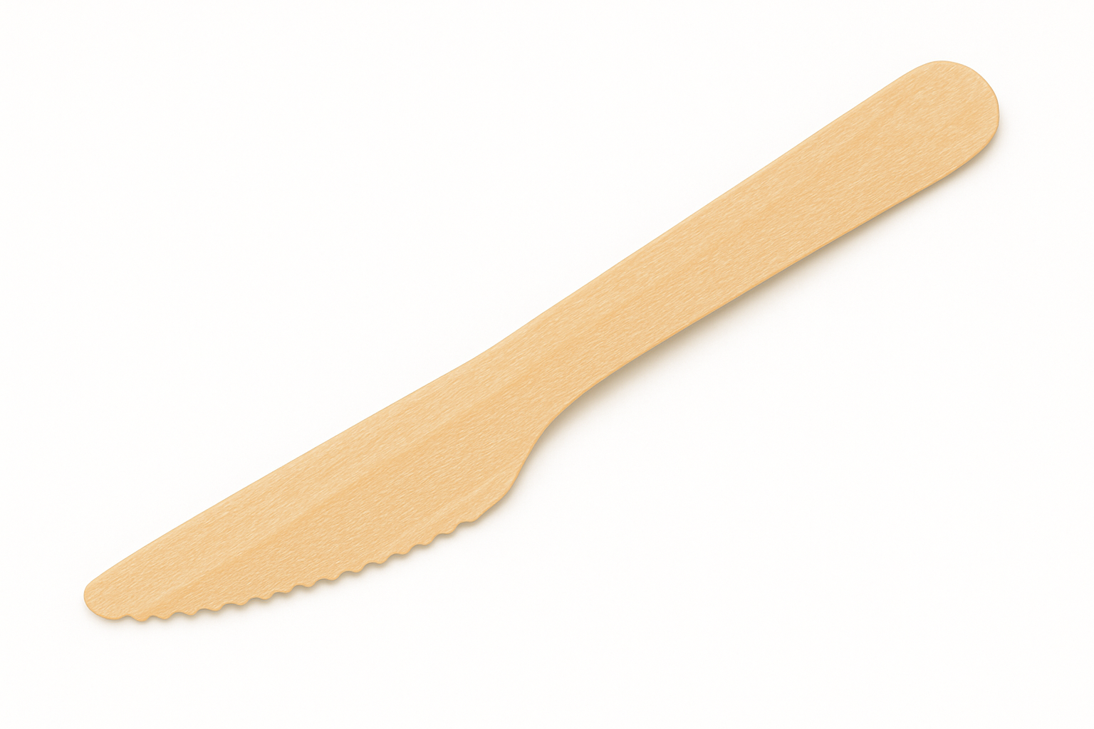 Biodegradable Wooden Knives 160mm Natural