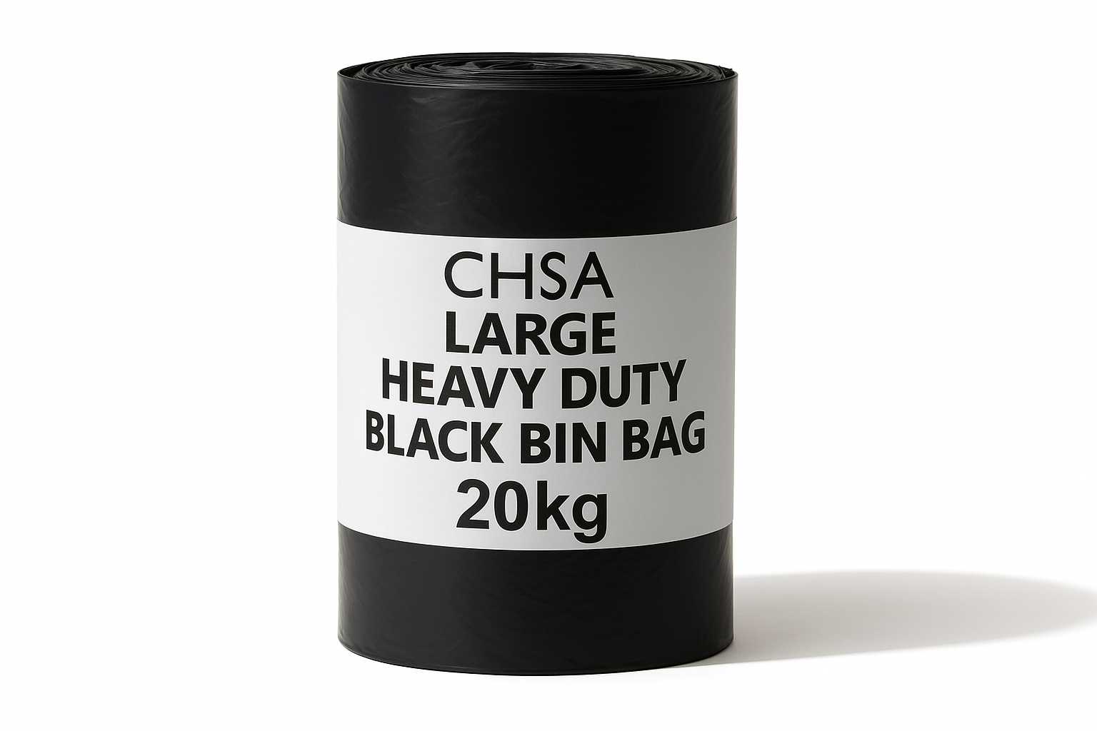 CHSA Large Heavy Duty Black Bin Bag 20kg