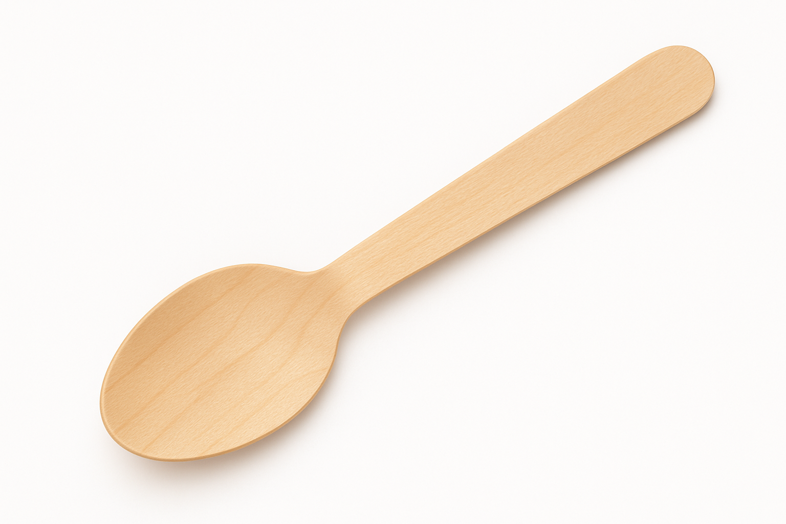 Biodegradable Wooden Spoon 160mm Natural