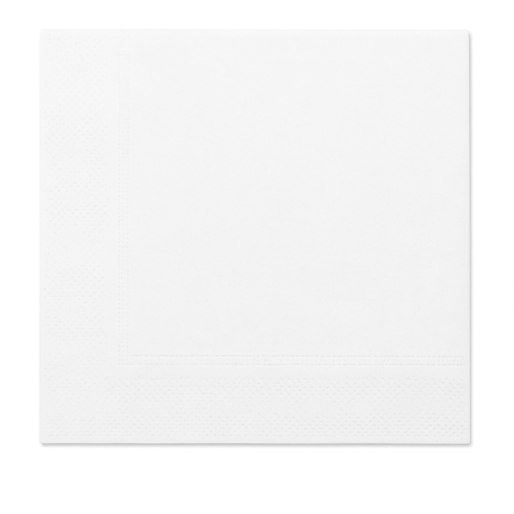 2 Ply 40cm Napkin White