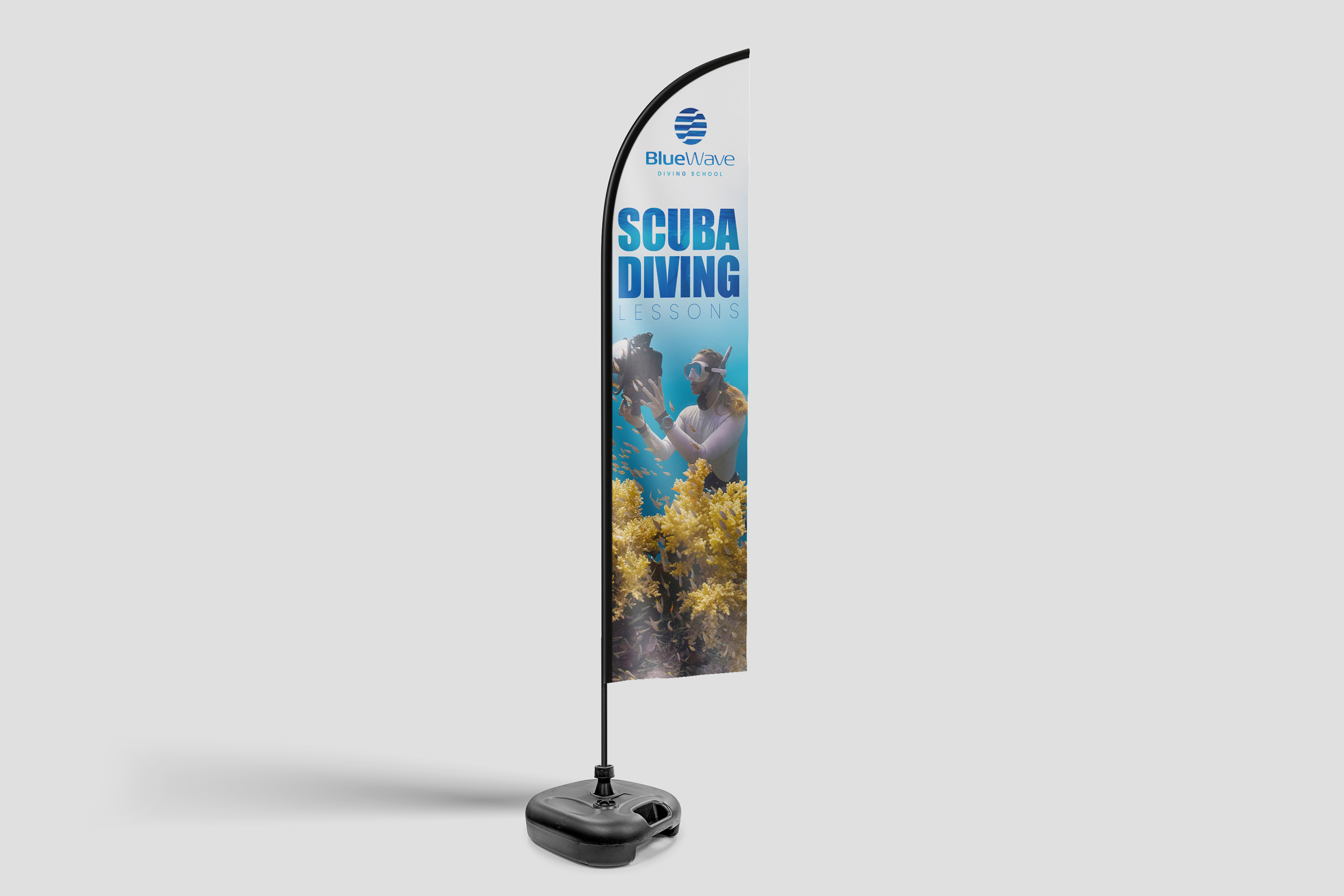 Small Feather Flag - (1860mm x 630mm)