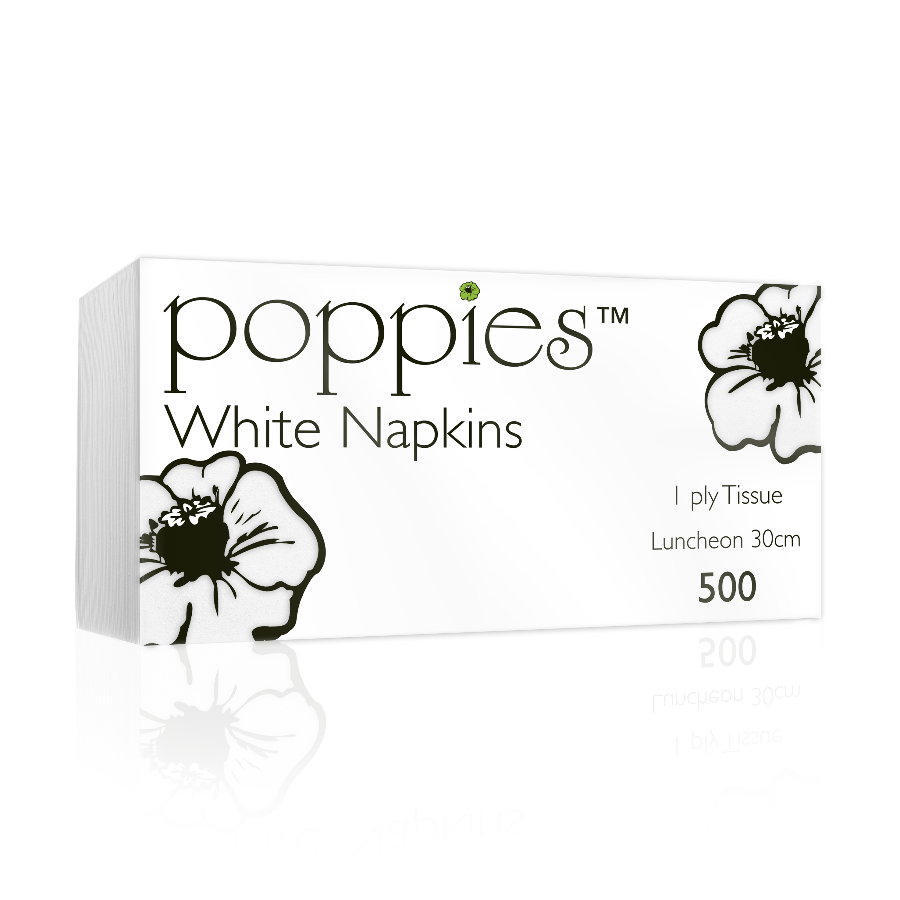 1ply White 30x30cm 4 Fold